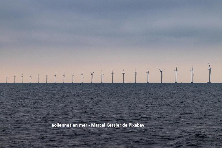 éoliennes en mer - Marcel Kessler de Pixabay éoliennes en mer - Marcel Kessler de Pixabay