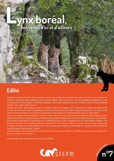 Lettre d'actualités "Lynx boréal, nouvelles d'ici et d'ailleurs"- n°7 Lettre d'actualités "Lynx boréal, nouvelles d'ici et d'ailleurs"- n°7