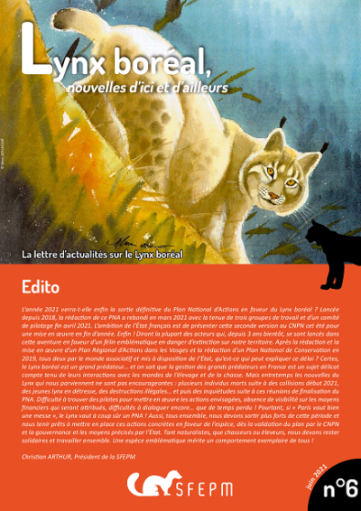 Lettre d'actualités "Lynx boréal, nouvelles d'ici et d'ailleurs"- n°6 Lettre d'actualités "Lynx boréal, nouvelles d'ici et d'ailleurs"- n°6